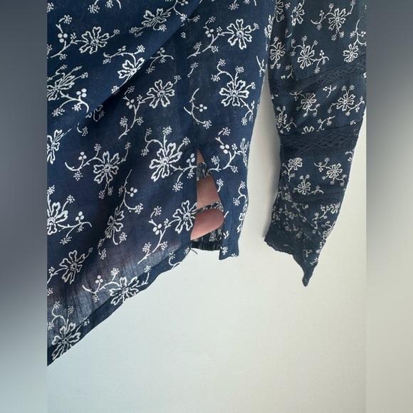 New Veronica Beard Kent Floral Embroidered Long-Sleeve Top Size 6 - Picture 11 of 13